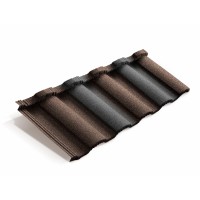 Композитная черепица Metrotile (Метротайл) MetroRoman (Кофейно-Серый) /лист/
