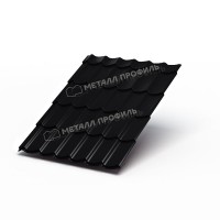 Металлочерепица МеталлПрофиль Ламонтерра-X (PURMAN-20-9005-0.5) /1 кв.м./