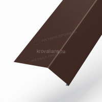 МеталлПрофиль Планка карнизная 100х69х2000 (Colorcoat Prisma-03-8017-0.5) /1 шт/