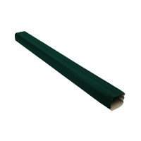Vortex 127/102 Труба прямоугольная 1м PE RAL 6005 зеленый мох