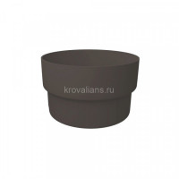 GL Standart 120/87 Муфта трубы соединительная ПВХ Grand Line графит (RAL 7024) (48 шт./уп.)