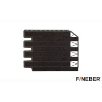 FineBer Фасадная панель Кирпич баварский, Темно-коричневый 795 х 595 (шт 0,41м2), 10 шт/уп