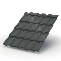 Металлочерепица МеталлПрофиль Монтекристо-S (PURETAN-20-RR23-0.5) /1 кв.м./