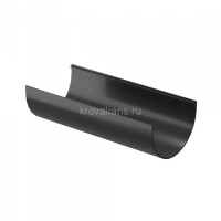 Docke PREMIUM 120/85 мм Желоб водосточный 3 м Графит 10 шт./уп.