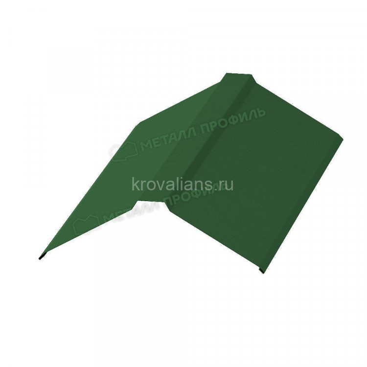 МеталлПрофиль Планка конька плоского 150х150х2000 (Полиэстер-01-6002-0.45) /1 шт/