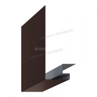 МеталлПрофиль Планка откоса сложная 3D 245х75х3000 (PURETAN-20-8017-0.5)