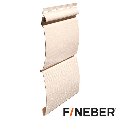 FineBer Сайдинг BlockHouse Classic Color слоновая кость 3,66м (12шт/уп)