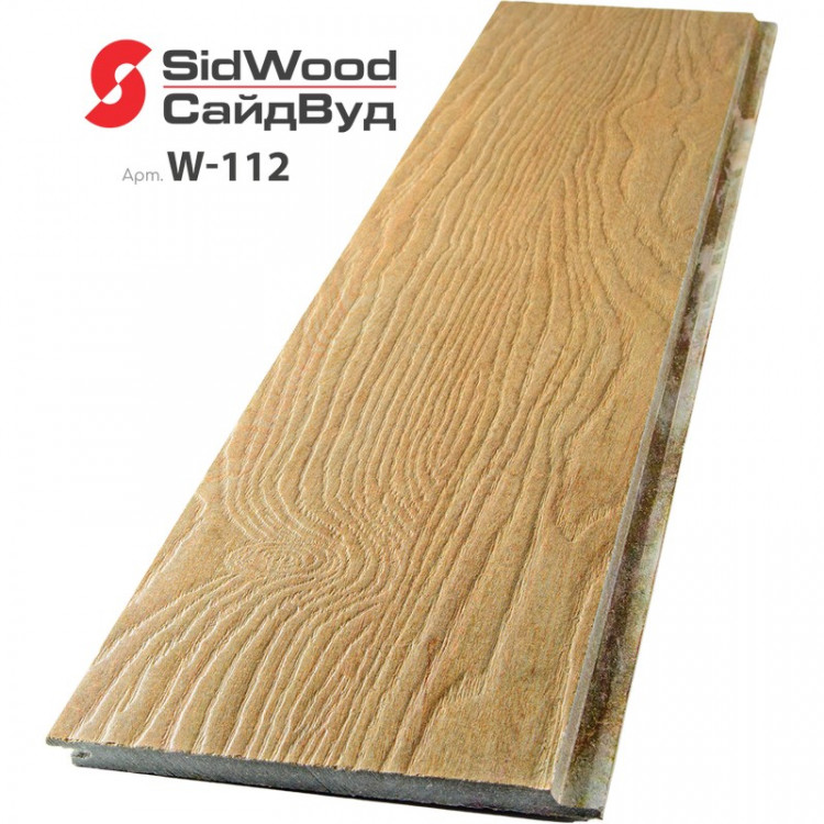 SidWood, хризотилцементный сайдинг 3000х190х10 мм клик 0,57м2 W-112