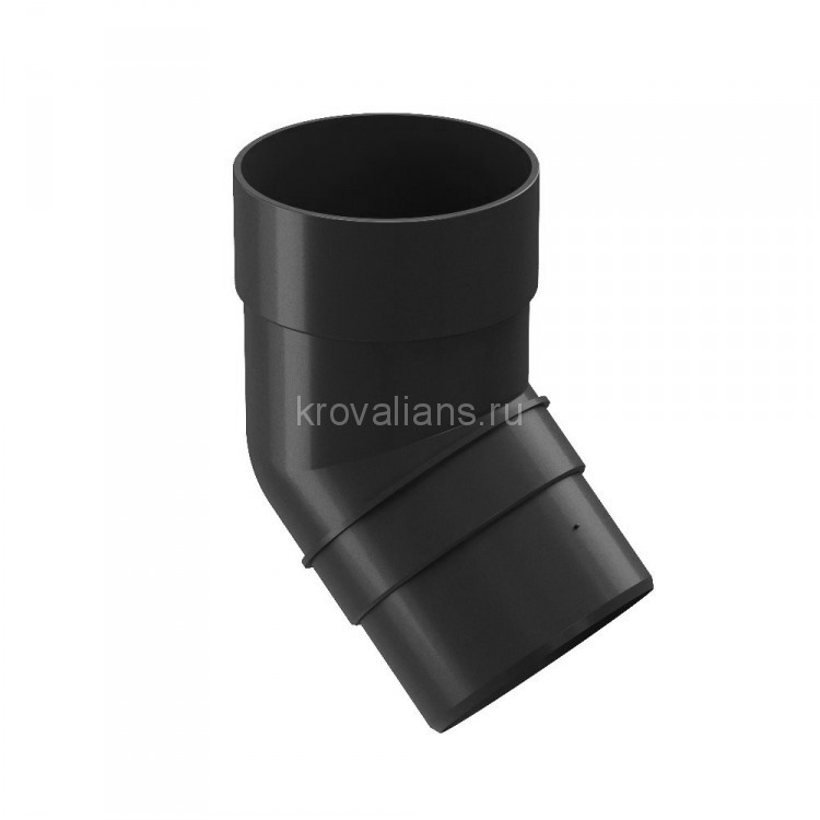 Docke PREMIUM 120/85 мм Колено 45 гр Графит 26 шт./уп.