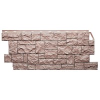 FineBer Фасадная панель Камень Дикий Терракотовый 1117х464мм, 10шт/уп