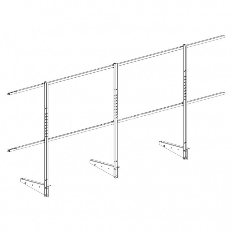 Перила к мостику кровельному ROOFsystems PRESTIGE H-1200 3м RAL 6005
