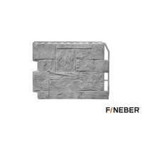 Фасайдинг FineBer (Файнбер) Туф 3D-Facture светло-серый /панель/