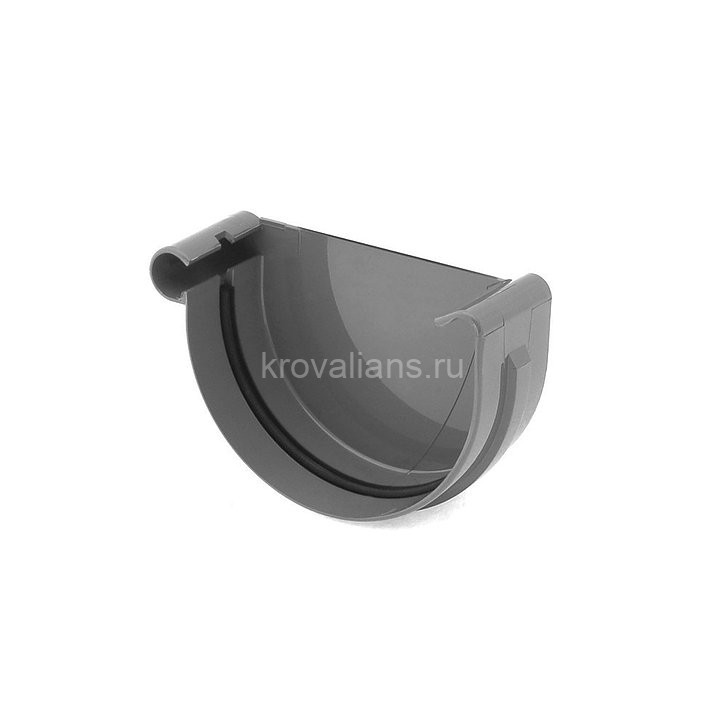 125/90 BRYZA Заглушка желоба левая графит
