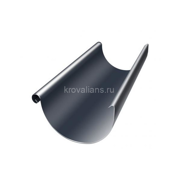 GL 90/125 Желоб 3 м RAL 7016 Серый