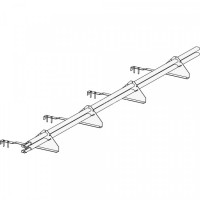 Снегозадержатель ROOFsystems PRESTIGE ZN 45*25 (овал), 3м натур. RAL 8019