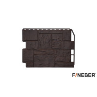 FineBer Фасайдинг ТУФ 3D-Facture, темно-коричневый 795 х 595 (шт 0,41м2), 10 шт/уп