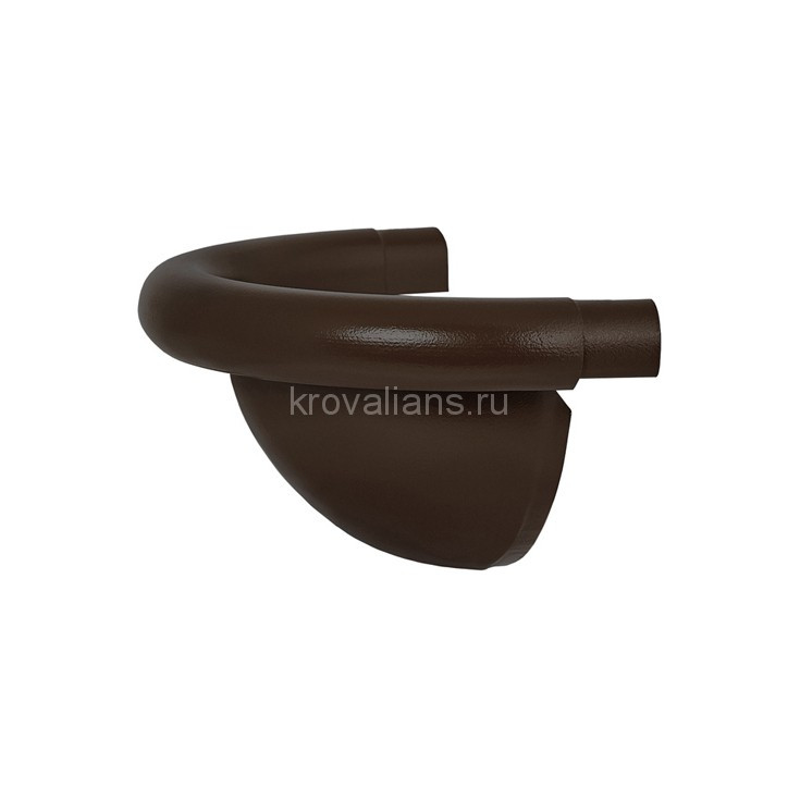 AS PU MATT 150/100 Заглушка желоба полукруглая, 17 шт/уп., RR-32 Matt