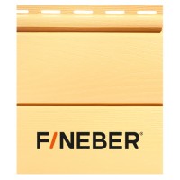 FineBer Сайдинг BlockHouse Classic Color янтарь 3,66м (12шт/уп)