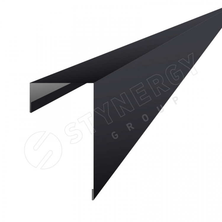 Планка торцевая фасадная 109х65 3000 Фальц Stynergy (Стальной Бархат-9005-0.5) Планка торцевая фасадная 109х65 3000 Фальц Stynergy (Стальной Бархат-9005-0.5)