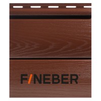 FineBer Сайдинг BlockHouse Extra Acrylic могано 3,66м (12шт/уп)