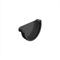 Galeco PVC 152 130/100 Заглушка левая Черный RAL 9005 (50шт/уп)