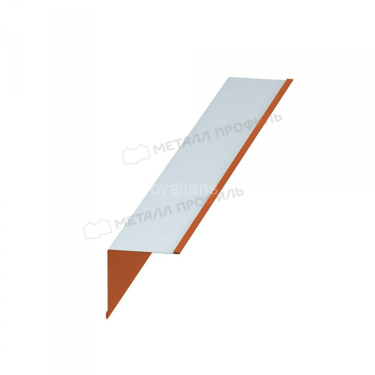 МеталлПрофиль Планка угла внутреннего 115х115х2000 (Полиэстер-01-2004-0.45) /1 шт/