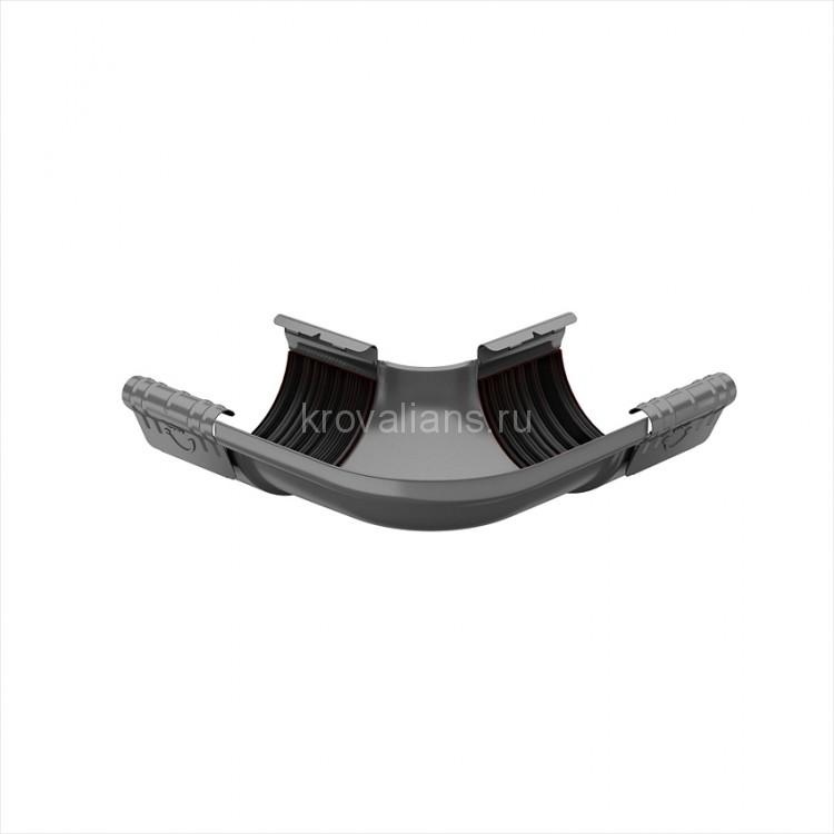 GALECO STAL 152 135/90 Угол внешний 90 гр. Графит 7015 (4шт/уп)