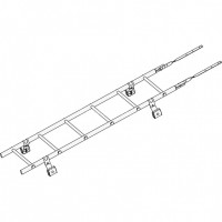 Лестница кровельная ROOFsystems PRESTIGE ZN400 1,2м Фальц RAL 7024
