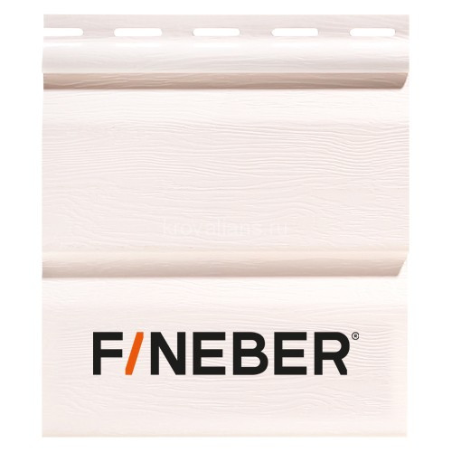 Сайдинг FineBer (Файнбер) Standart Classic Color 3,66м (Белый) /панель/