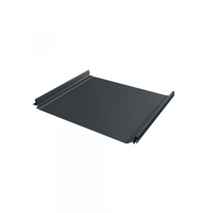 Фальцевая кровля Grand Line (Гранд Лайн) Кликфальц Pro 0,5 RAL 7016 антрацитово-серый Фальцевая кровля Grand Line (Гранд Лайн) Кликфальц Pro 0,5 RAL 7016 антрацитово-серый