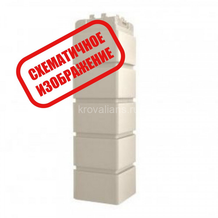 Угол фасадной панели наружный Клинкерный кирпич Стандарт глина (0,390*0,120) 12шт/уп