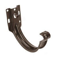 Galeco PVC 152 130/100 Кронштейн короткий Сталь Темно-коричневый RAL 8019 (20шт/уп)