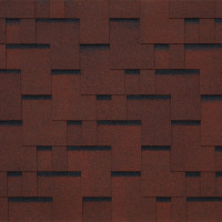 Гибкая черепица Tegola (Тегола) COMFORT San Remo Rosso 402 /1кв.м/