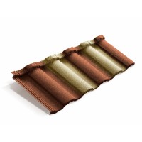 Композитная черепица Metrotile (Метротайл) MetroRoman (Терракотово-Желтый) /лист/