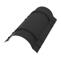 Конёк полукруглый  R90мм 1970мм PE Rooftop Matt 0,5 мм Zn180 RAL9005
