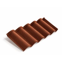 Композитная черепица Metrotile (Метротайл) Romana (Терракот) /лист/