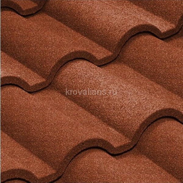 Композитная черепица Metrotile (Метротайл) Romana (Терракот) /лист/