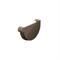 Galeco PVC 152 130/100 Заглушка правая Темно-коричневый RAL 8019 (50шт/уп)