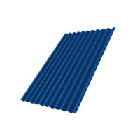 Профнастил С21R 0,5 Satin с пленкой RAL 5005 сигнальный синий