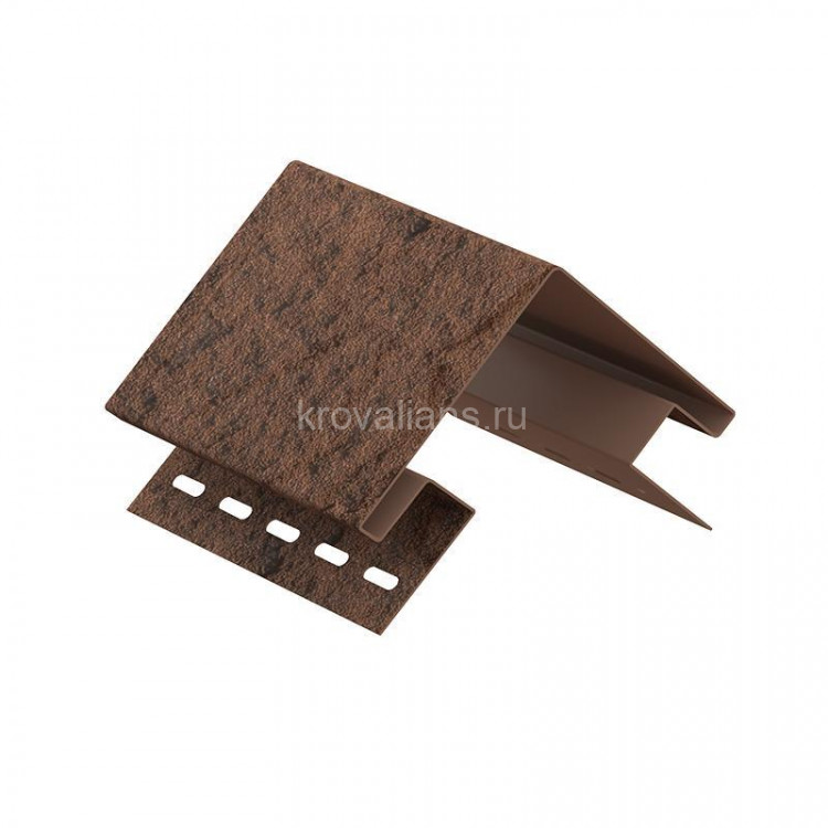 Ю-Пласт Наружный угол STONE-HOUSE Камень Жженый 3,05 м (уп=20шт)