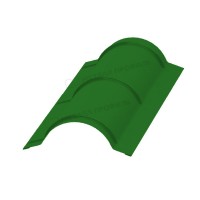 МеталлПрофиль Планка конька круглого R110х2000 NormanMP (Полиэстер-01-6002-0.5) /1 шт/
