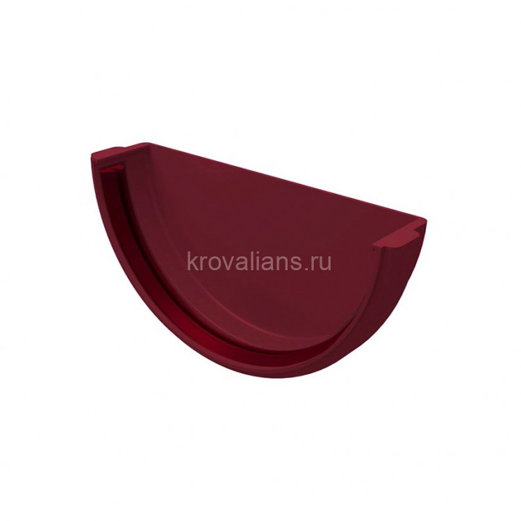 GL Дизайн 135/87 Заглушка желоба 135 универсальная ПВХ Grand Line бордо (RAL 3005)