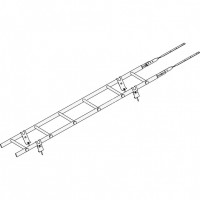 Лестница кровельная ROOFsystems PRESTIGE ZN600 1,8м Универ RAL 7024