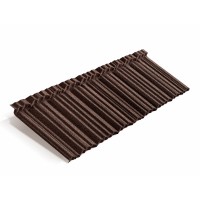 Композитная черепица Metrotile (Метротайл) MetroShake II (Кофе) /лист/