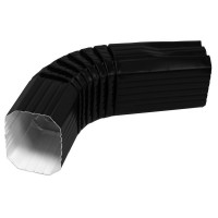 Vortex Matt 127/102 Колено прямоугольное Matt RAL 9005 черный