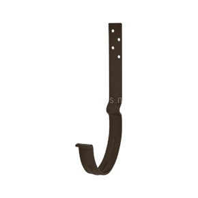 AS PU MATT 150/100 Крюк желоба длинный с компл. крепления (МУ), RR-32 Matt