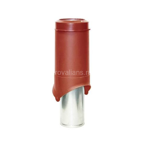 Выход вентиляции Krovent Pipe-VT 150 красный