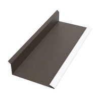 Торцевая планка внутренняя  35х118х2000мм PE Rooftop Glance 0,5мм Zn 180 RAL8017