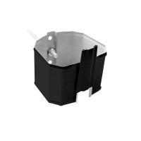 Vortex Matt 127/102 Кронштейн трубы на кирпич прямоугольный Vortex Matt RAL 9005 черный