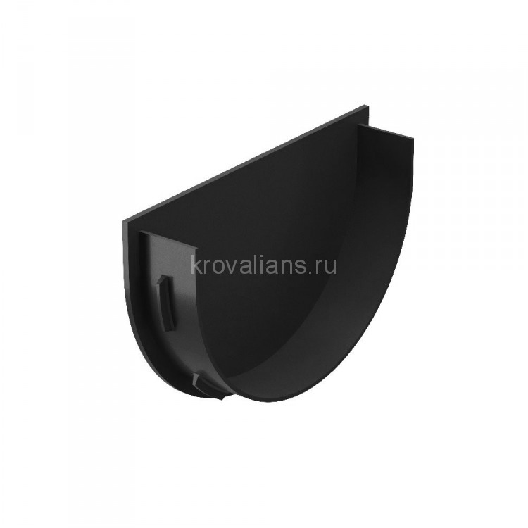 Docke PREMIUM 120/85 мм Заглушка Графит 60 шт./уп.